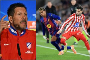“Cáo già” Simeone tính “giấu bài” trước đại chiến với Barcelona (Clip tin nóng)