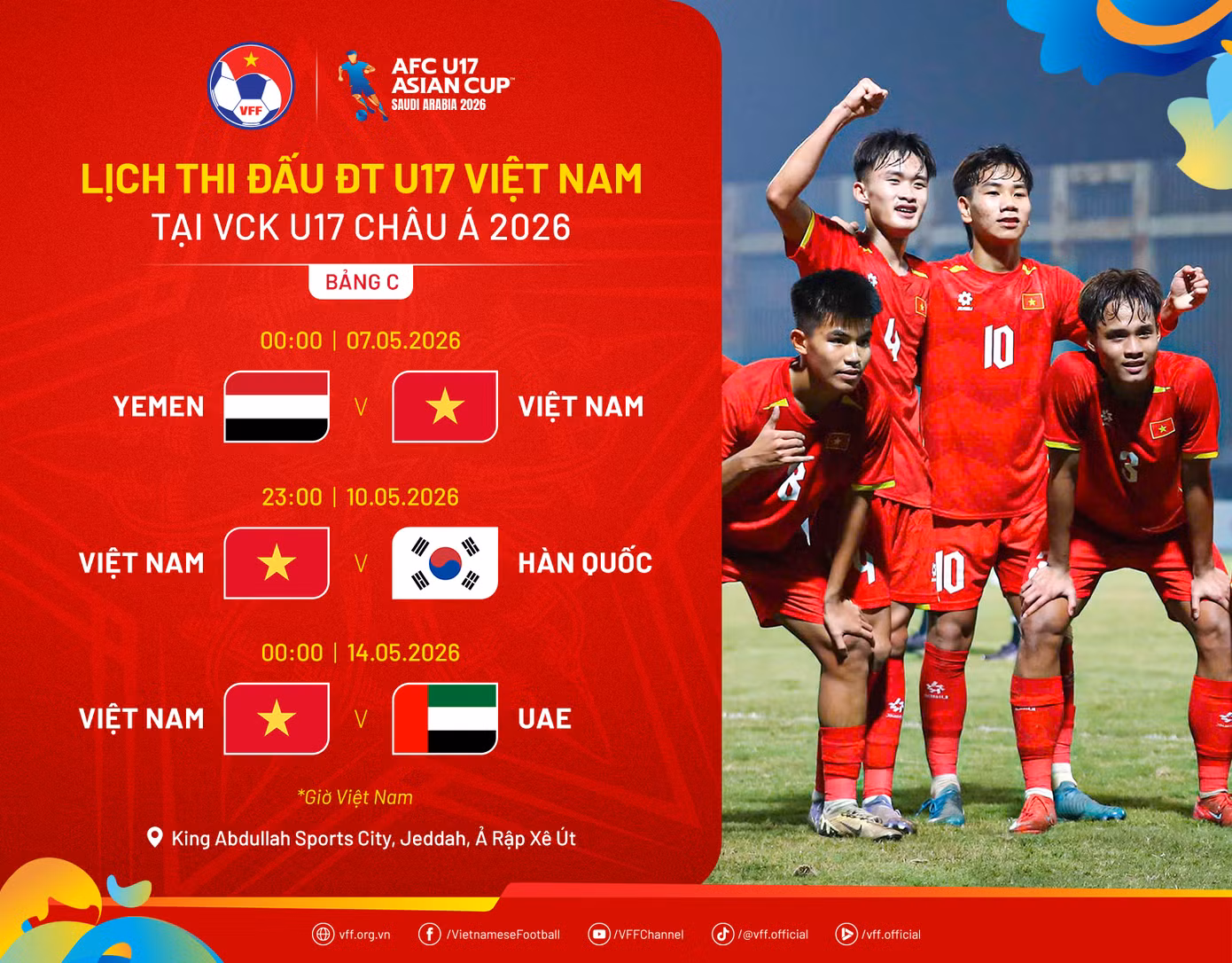 U17 Việt Nam đến Saudi Arabia sớm, tăng tốc thích nghi trước VCK U17 châu Á 2026 - 3