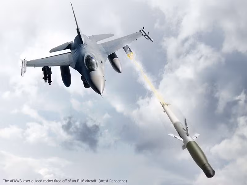 Hệ thống vũ khí tiêu diệt chính xác tiên tiến (APKWS) là hệ thống rocket 70mm dẫn đường bằng laser đã được chứng minh hiệu quả trong chiến đấu, được thiết kế và sản xuất bởi hãng BAE Systems với sự hợp tác của Chính phủ Mỹ. Ảnh: BAE Systems.