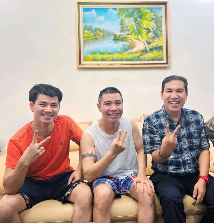NSND Xuân Bắc, NSND Công Lý và NSƯT Quang Thăng Ảnh: FBNV