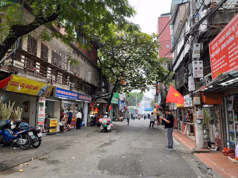 Hình ảnh ngõ 4 Phương Mai hiện nay sạch, thoáng