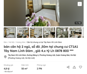 Nhà ở xã hội đã qua sử dụng vẫn có giá gần 100 triệu đồng/m²