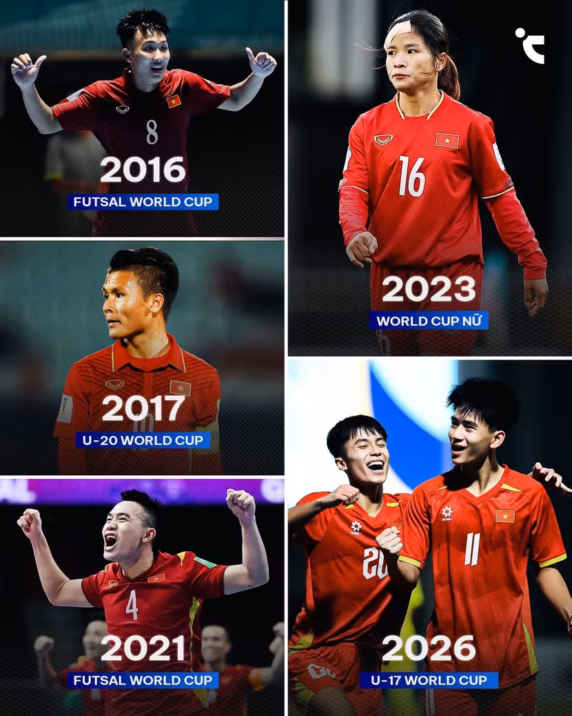 Việt Nam 5 lần đoạt vé World Cup, thành tích ra sao?