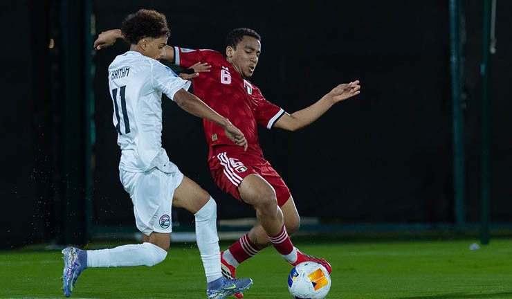 U17 Yemen (áo trắng) giành chiến thắng ấn tượng trước U17 UAE