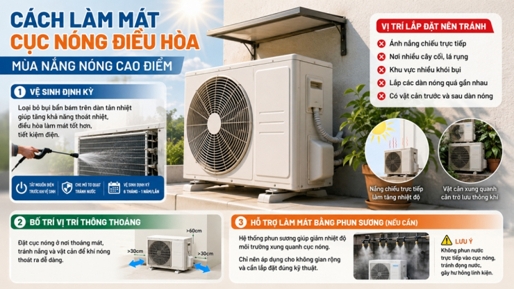 "Thủ phạm" khiến điều hòa quá tải