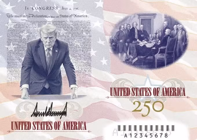 Hình ảnh hộ chiếu Mỹ được đăng tải lên tài khoản Truth Social của Tổng thống Donald Trump ngày 26-6-2026