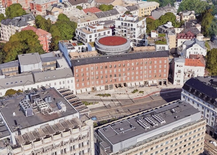 Hình ảnh tòa nhà Sommerro ở Oslo, nơi Haaland sở hữu một căn hộ. Ảnh: Google Earth