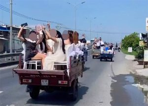 Vụ đoàn đưa dâu bằng xe ba bánh: 4 tài xế bị phạt, tịch thu 3 phương tiện