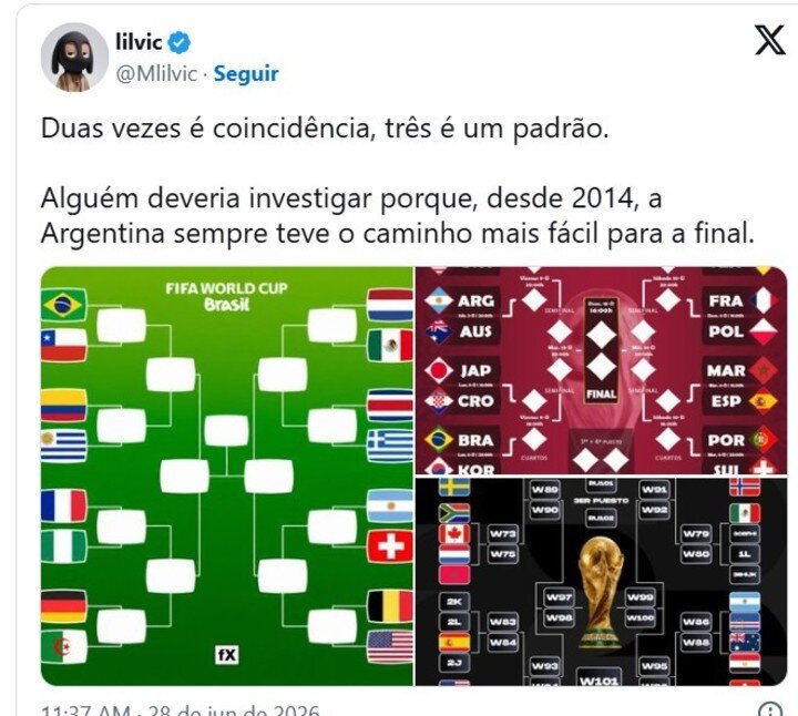 Nhiều nhân vật nổi tiếng tại Brazil cũng lên tiếng với vấn đề nhánh đấu của ĐT Argentina