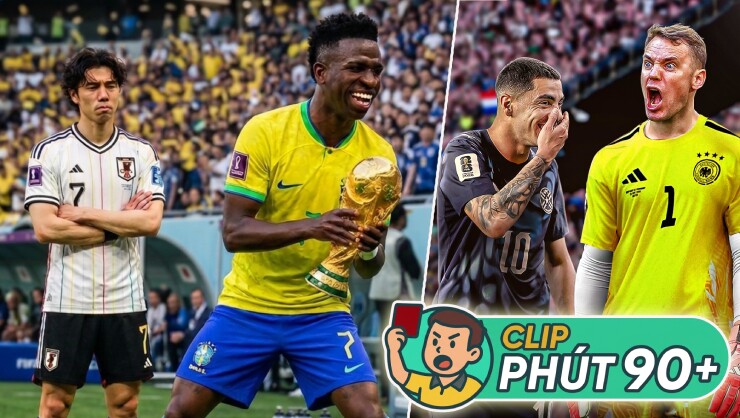 Brazil khiến Nhật Bản vỡ mộng vô địch phút 90+5, ĐT Đức dính đòn đau chưa từng có ở World Cup - 1