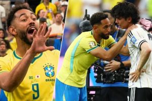 Brazil thắng ngược Nhật Bản, tranh cãi Cunha “đếm cúp” khiêu khích đối thủ