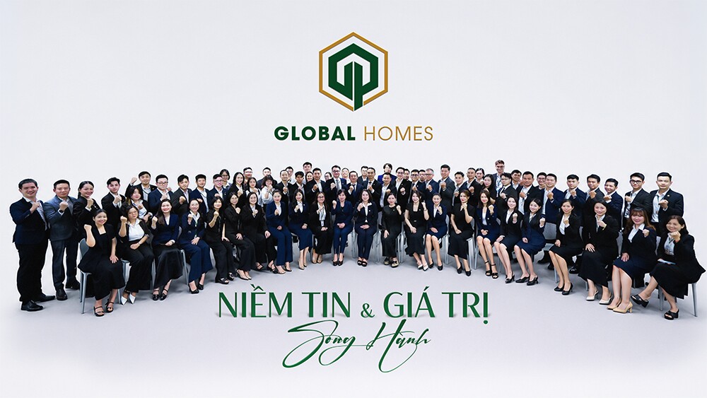 Đội ngũ Global Homes kiên định theo đuổi triết lý "Niềm Tin và Giá Trị Song Hành"