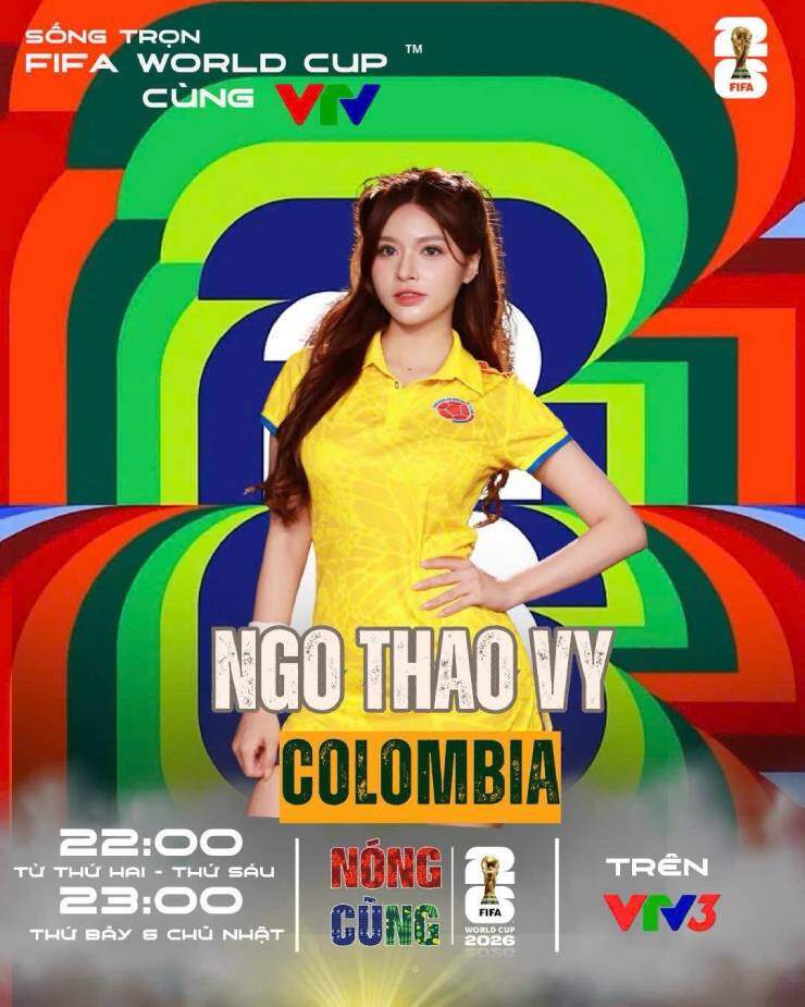 Thảo Vy đại diện fan Colombia ở "Nóng cùng World Cup 2026"