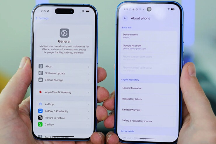 Người dùng có thể điều chỉnh lại cách hoạt động của tính năng AirDrop và QuickShare.