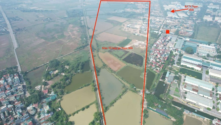 Khu vực quy hoạch tổ hợp Ga Ngọc Hồi. Ảnh: Thế Anh
