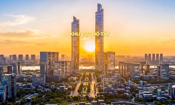 Với khu vực hồ Tây, quy hoạch xác định đây là không gian di sản cảnh quan đặc thù của Hà Nội.