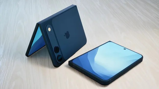 Ảnh dựng iPhone gập. Ảnh: YouTube