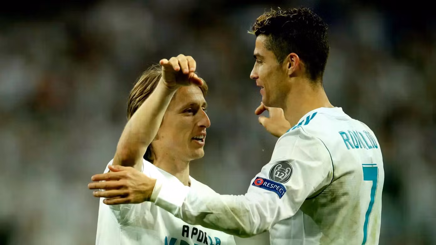 Ronaldo và Luka Modric từng sát cánh ở CLB Real Madrid.