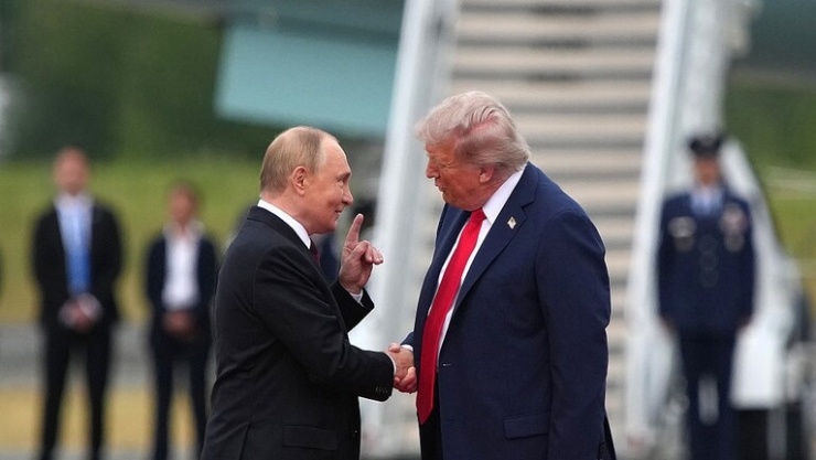 Tổng thống Nga Vladimir Putin và Tổng thống Mỹ Donald Trump. Ảnh: Andrew Harnik