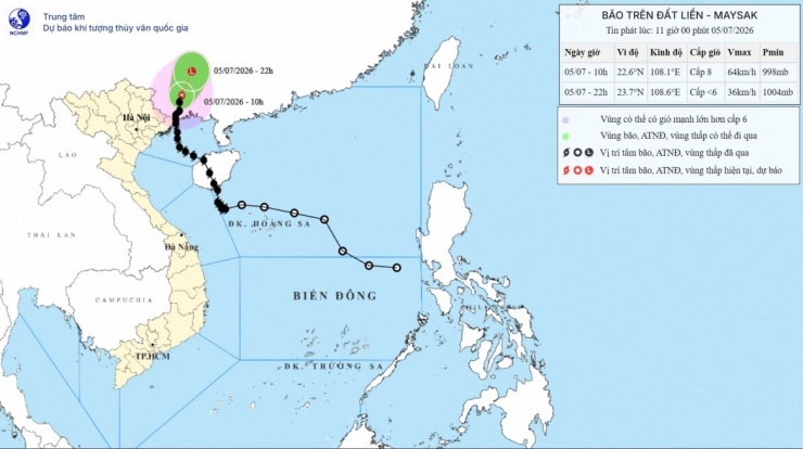 Bão số 1 di chuyển theo hướng Bắc Đông Bắc, các tỉnh chủ động ứng phó mưa lũ - 1