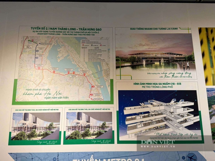 Trong giai đoạn đầu, thành phố ưu tiên đầu tư 5 tuyến metro mới với tổng chiều dài hơn 300 km, gồm tuyến số 1, số 2, số 8, số 10 và số 14. Các tuyến này kết nối những khu vực phát triển mới như sân bay Nội Bài, Hòa Lạc, Cổ Loa, Ocean Park, Ngọc Hồi và Sân vận động Hùng Vương. Ảnh: Anh Văn
