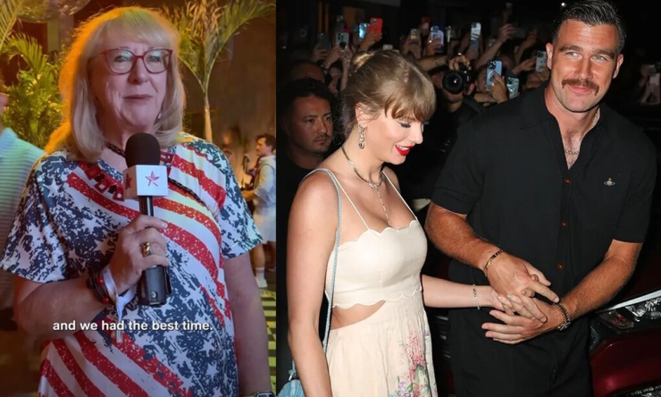 Mẹ Travis Kelce khen đám cưới của Travis và Taylor. Ảnh: Macy's/ Star Max