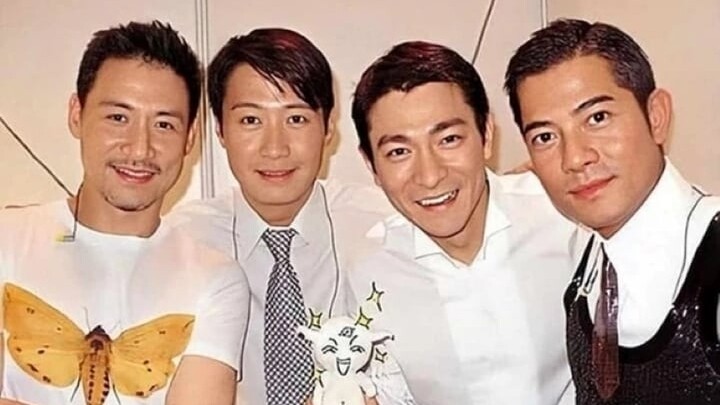"Tứ đại thiên vương" từ trái sang: Trương Học Hữu, Lê Minh, Lưu Đức Hoa và Quách Phú Thành. (Ảnh: CNA Lifestyle)