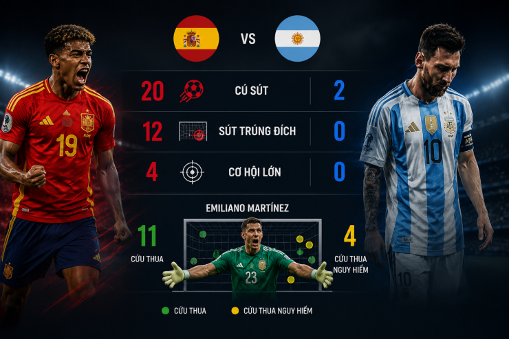 Chung kết World Cup 2026: Nhìn từ con số thống kê, Argentina may mắn không thua nhiều hơn - 2
