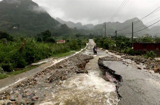 Theo dự báo thời tiết, miền Bắc lại chuẩn bị đón đợt mưa lớn diện rộng. Ảnh: Báo Thái Nguyên