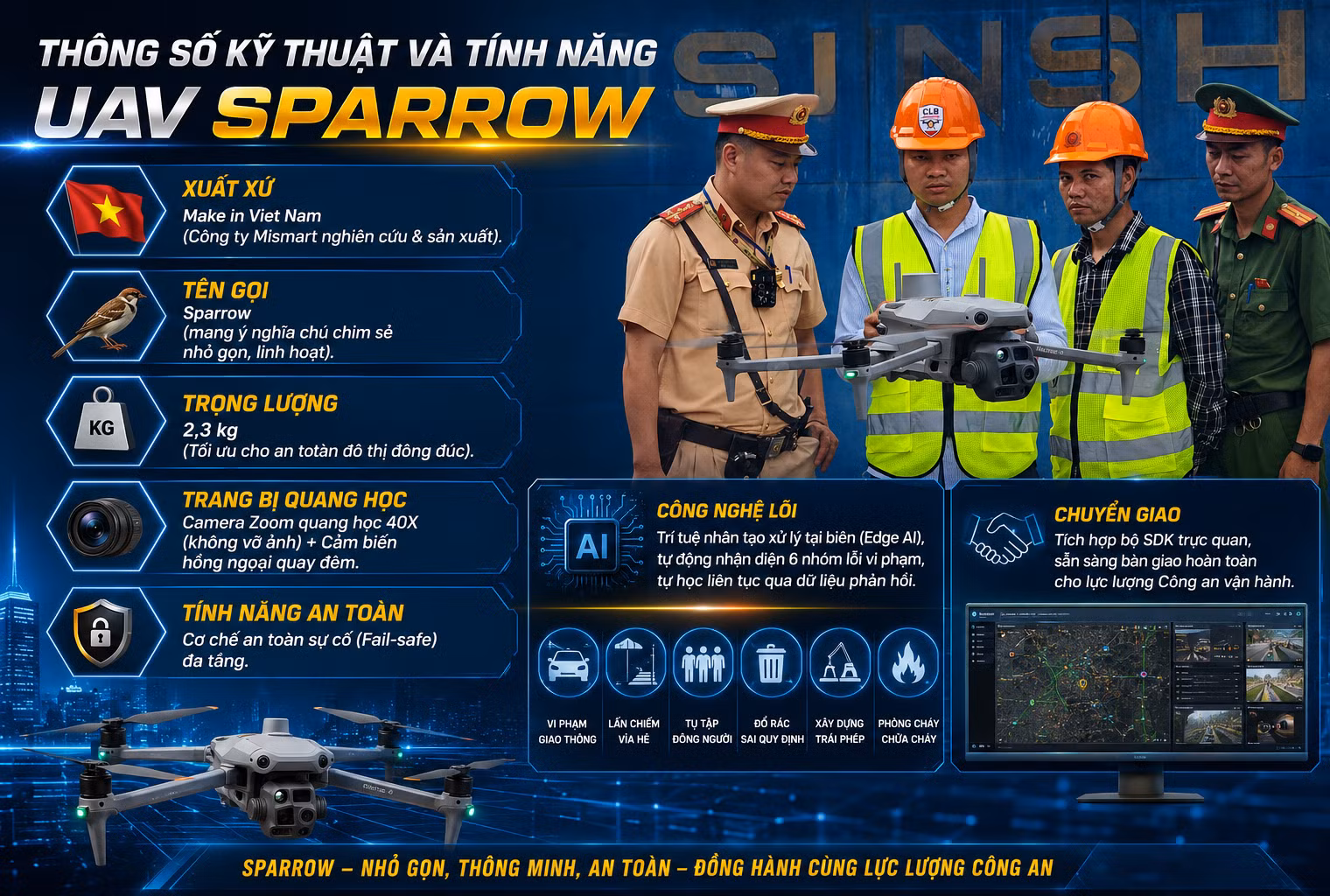 Công an Hà Nội tuần tra bằng UAV “Make in Viet Nam”: Đột phá quản trị giao thông và trật tự đô thị - 13