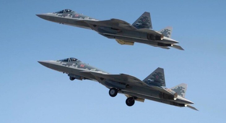 Máy bay chiến đấu Su-57 thuộc các lô sản xuất đầu tiên trong biên chế Lực lượng Không quân Vũ trụ Nga. (Ảnh: MW)
