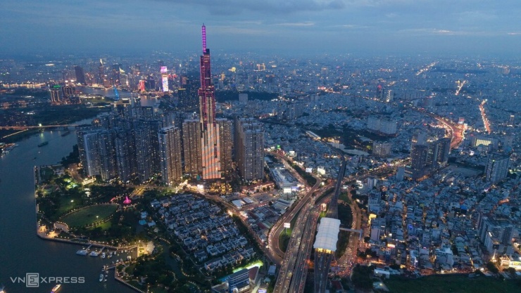 Một góc trung tâm TP HCM, tháng 7/2026. Ảnh: Thanh Tùng