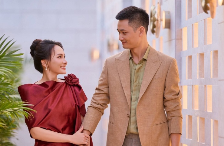 Bảo Thanh và chồng.&nbsp;