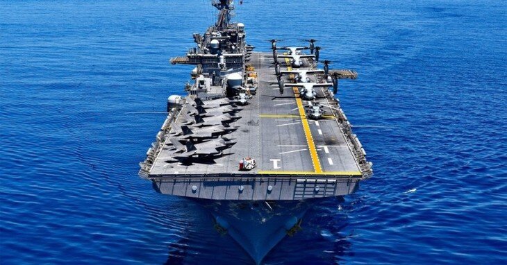 Mỹ điều tàu đổ bộ tấn công mang siêu tiêm kích F-35B tới Trung Đông - 1