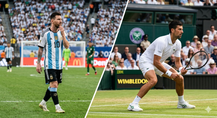 Khi đôi chân chậm lại, bộ não trở thành thứ vũ khí đáng sợ nhất của Messi và Djokovic