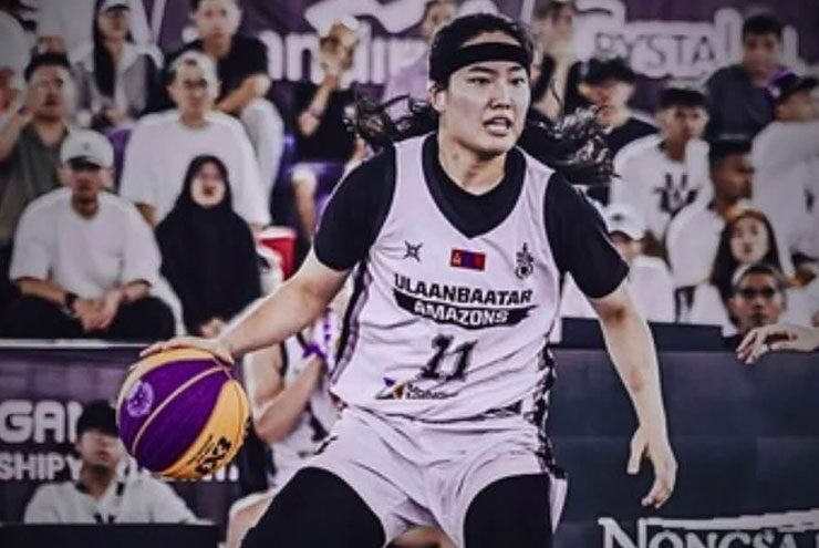 Trương Thảo My trong màu áo Ulaanbaatar Amazons tại giải FIBA 3x3 Bantam Women's Series