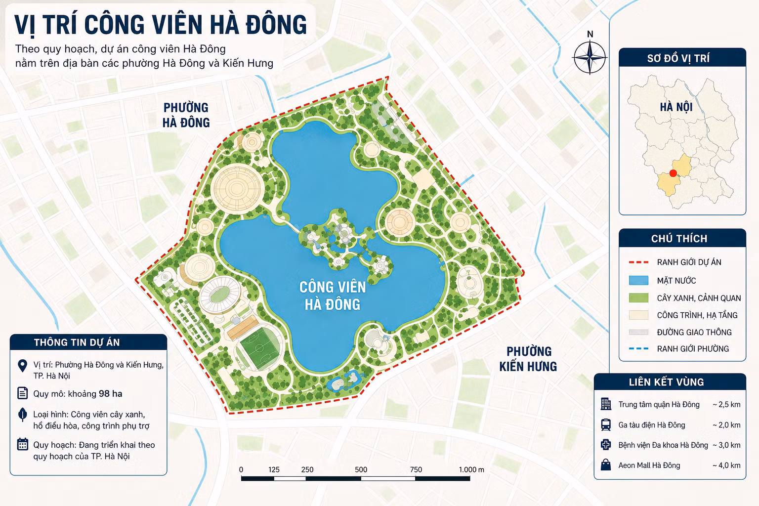 Phối cảnh 3D và vị trí thi công dự án.