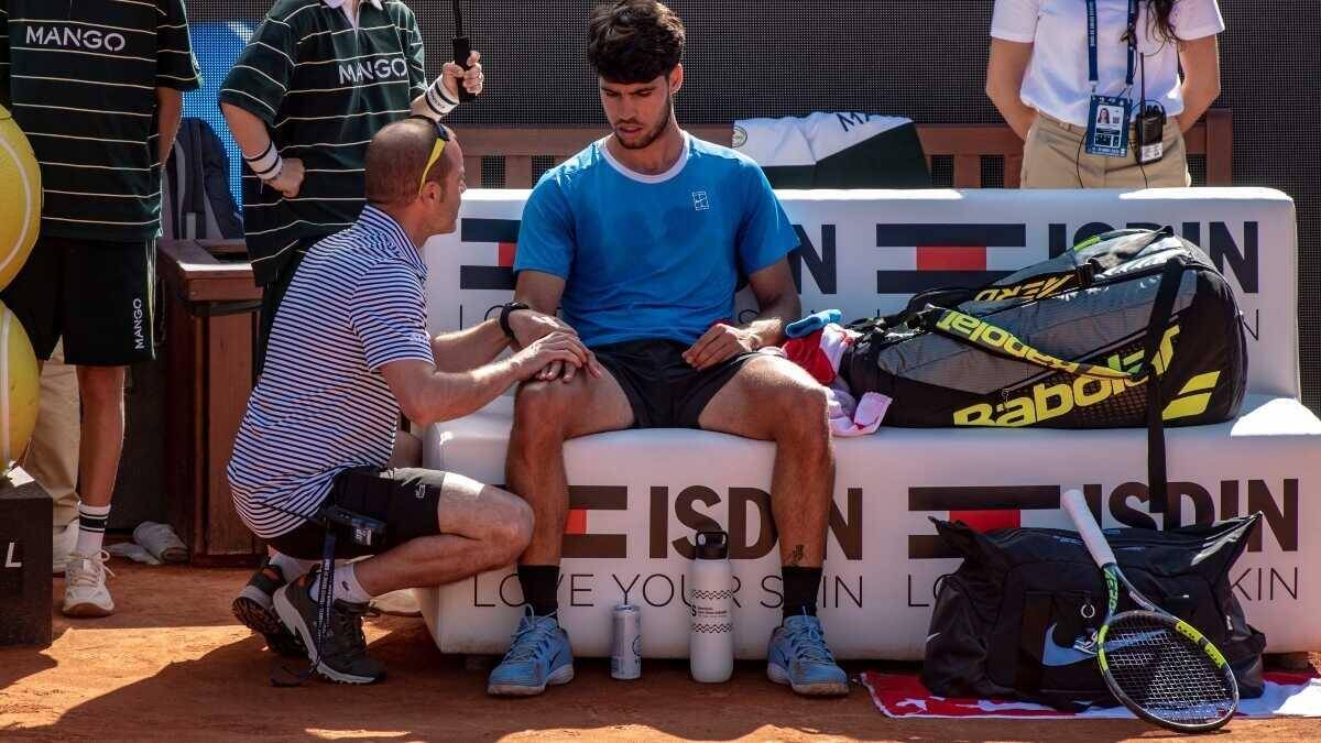 Alcaraz chưa thể trở lại sau chấn thương cổ tay gặp phải ở Barcelona Open 2026