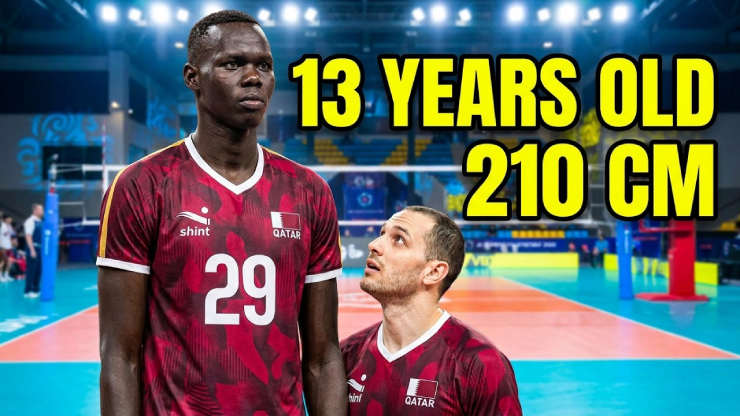 Mubarak Musa sở hữu chiều cao khủng dù mới 13 tuổi&nbsp;