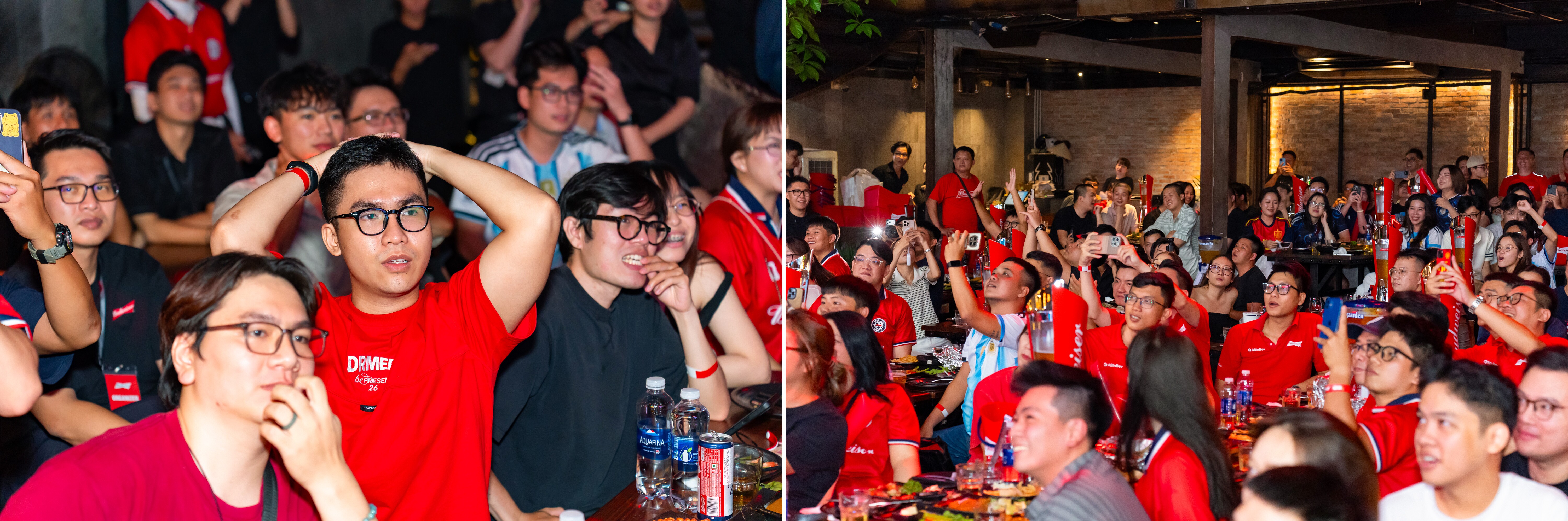 Người hâm mộ theo dõi trận chung kết. Ảnh: Budweiser