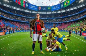 Haaland lập cú đúp “đỉnh cao đời người” ở World Cup, Brazil – Neymar ghi bàn cay đắng phút 90+10