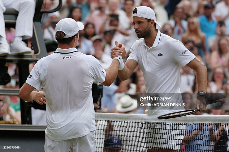 Arthur Fery và Grigor Dimitrov tạo nên màn so tài hấp dẫn