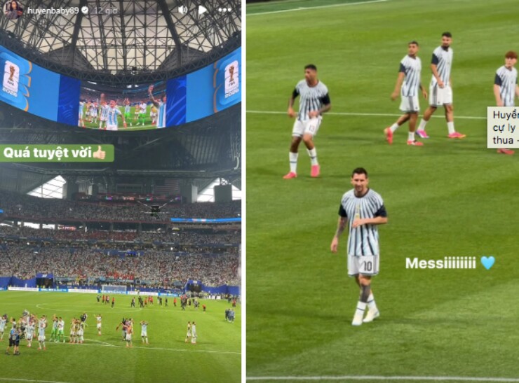 Cựu hot girl khoe ảnh đứng rất gần Messi