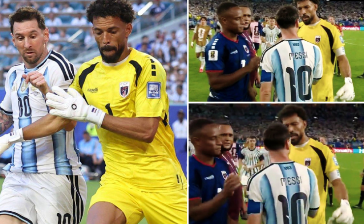 Khoảnh khắc Messi và thủ môn Vozinha nói chuyện gây chú ý 