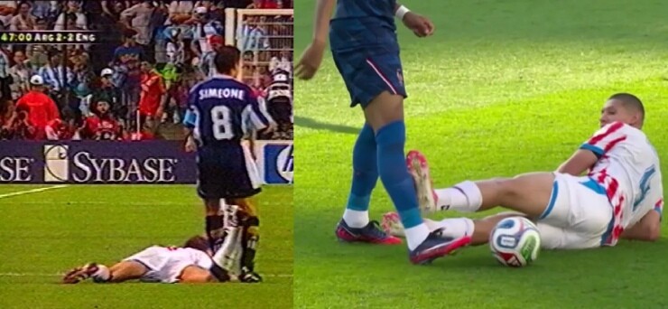 Juan Jose Caceres thoát thẻ đỏ ở tình huống này
