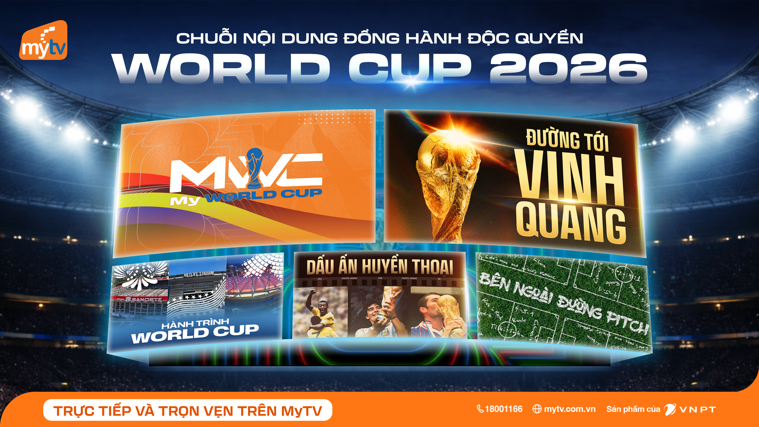 Những chương trình đồng hành cùng World Cup sẽ “nối dài” cảm xúc của khán giả trên MyTV
