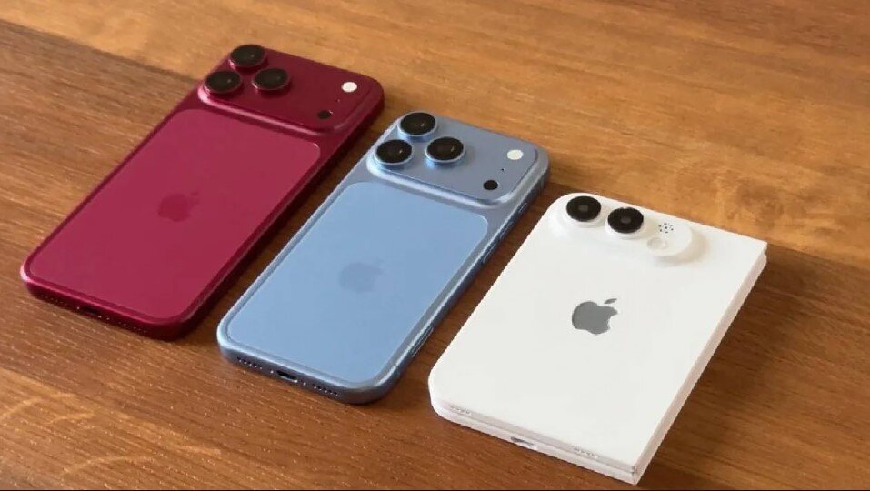 Ảnh concept iPhone 18 Pro Max, iPhone 18 Pro và iPhone Ultra.