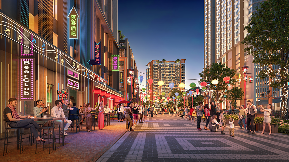 Phố đêm 24/7 tại Mangala Downtown