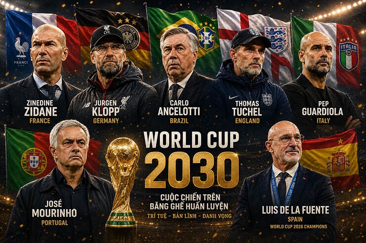 World Cup 2030 có thể sở hữu cả một dải ngân hà các HLV