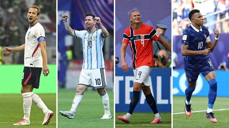 Kane, Messi, Haaland và Mbappe đang tạo nên cuộc đua "Vua phá lưới" hấp dẫn nhất lịch sử World Cup